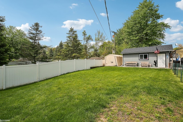 11770 Lennry Rd, Shelby Twp, MI 48315 - view of yard with an outbuilding and a storage shed