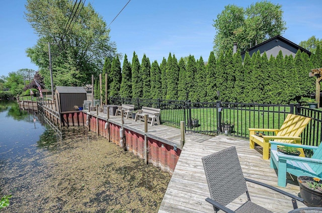 38186 Jefferson Ave, Harrison Twp, MI 48045 - wooden deck with a lawn