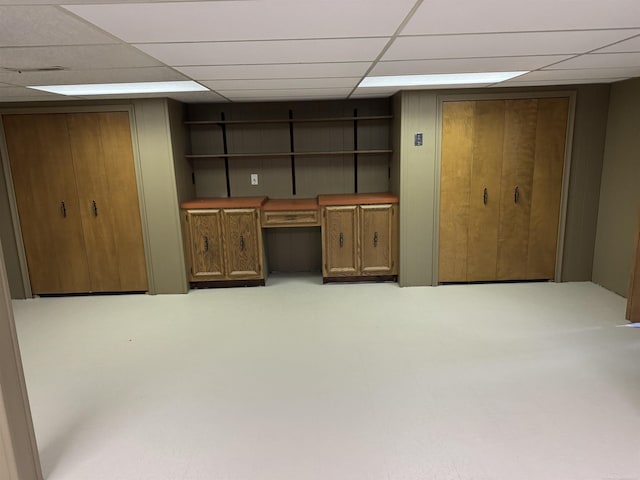 4283 Snoal Ln, Shelby Twp, MI 48316 - unfurnished office with a paneled ceiling