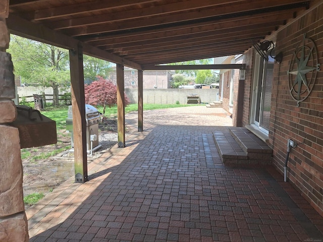 4283 Snoal Ln, Shelby Twp, MI 48316 - view of patio featuring fence and a grill