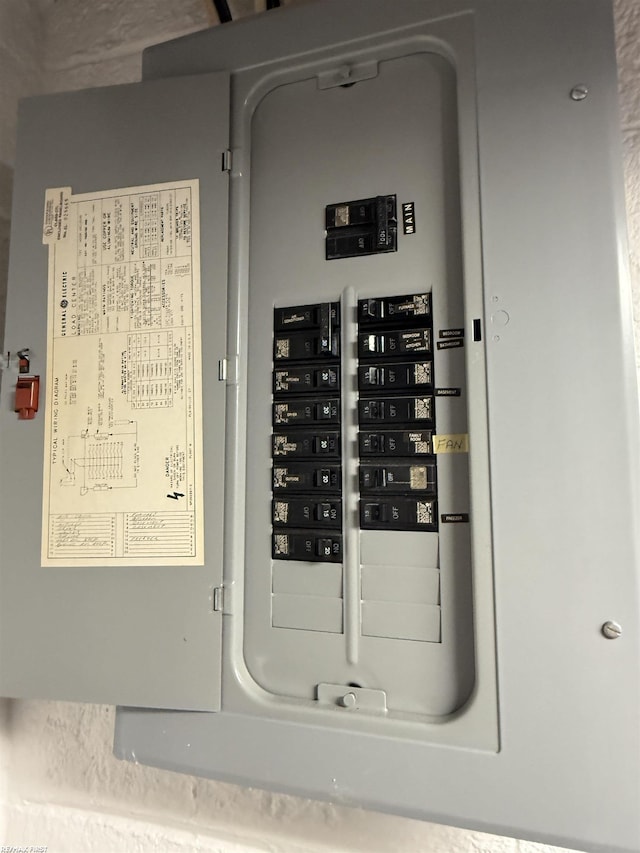 utility room featuring electric panel