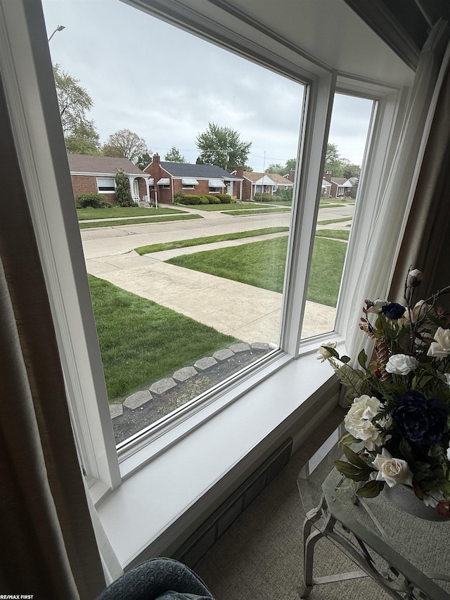 detailed view of a residential view