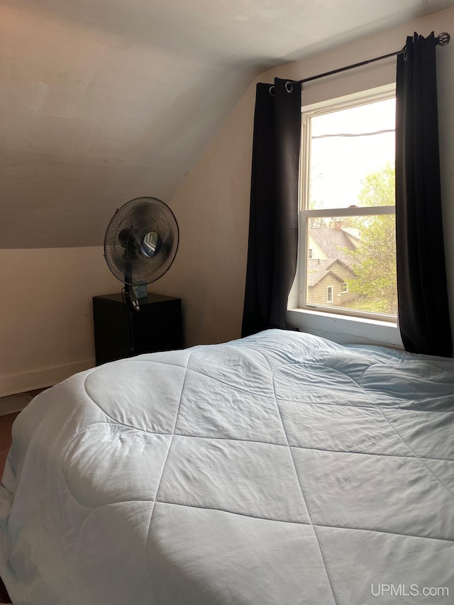 213 N Fifth St, Marquette, MI 49855 - bedroom featuring lofted ceiling