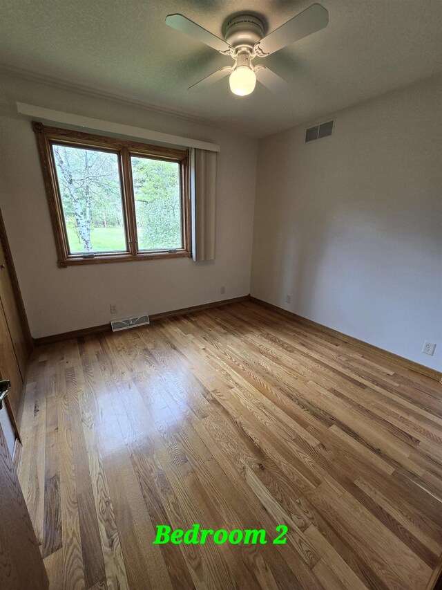 41 W River Dr, Gladwin, MI 48624 - unfurnished room with wood finished floors and a ceiling fan