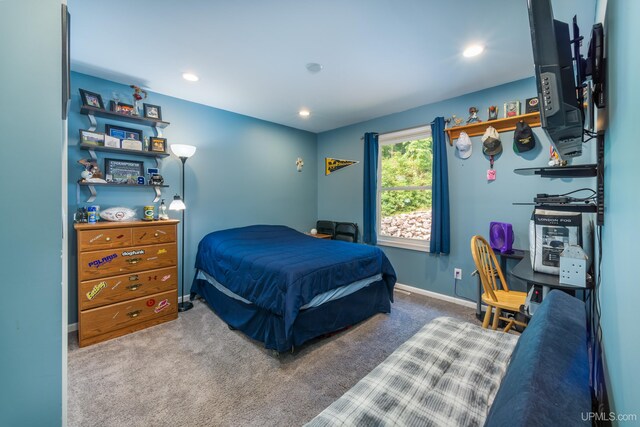 106 Green Rd, Michigamme, MI 49861 - carpeted bedroom featuring recessed lighting and baseboards