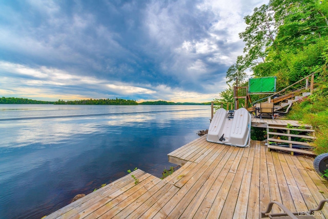 106 Green Rd, Michigamme, MI 49861 - dock area featuring a water view