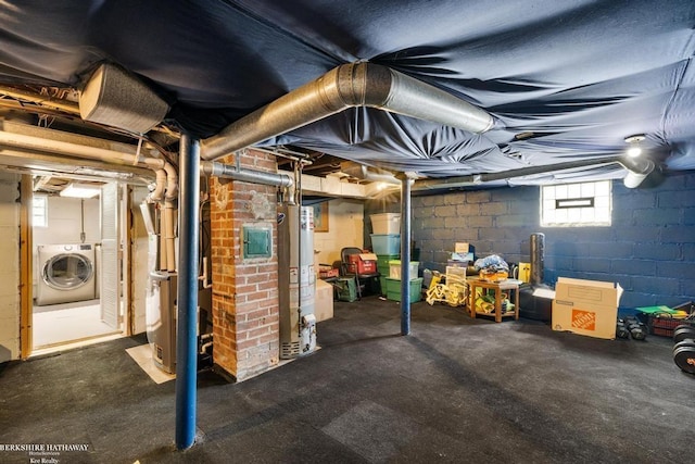 1131 Boyd St, Troy, MI 48083 - basement featuring washer / dryer and water heater