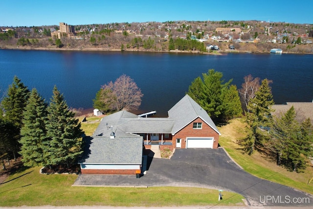 18918 Canal Rd, Houghton, MI 49931 - aerial view of property and surrounding area with a nearby body of water