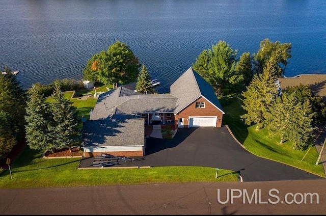 18918 Canal Rd, Houghton, MI 49931 - view from above of property with a large body of water