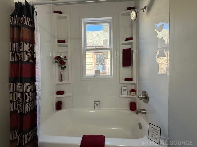 1416 Kearney St, Port Huron, MI 48060 - bathroom with shower / bath combination with curtain
