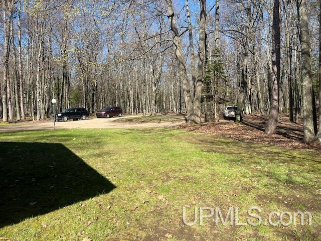 9014 Stagecoach Q.5 Ave, Gladstone, MI 49837 - view of green lawn with a view of trees