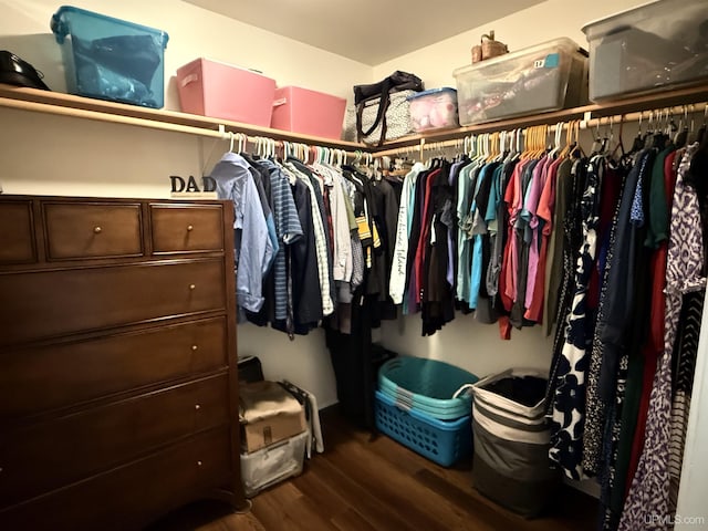 1300 W Sharon Ave, Houghton, MI 49931 - walk in closet with wood finished floors