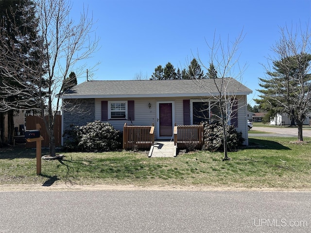 99 N Mitchell St, Gwinn, MI 49841 - view of front of property with a front yard