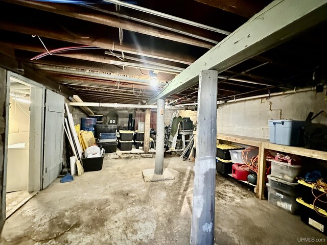 518 Lynn St, Munising, MI 49862 - view of unfinished basement