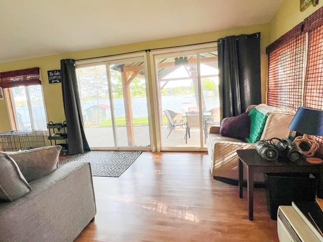601 N Scott Dr, Farwell, MI 48622 - living area featuring wood finished floors