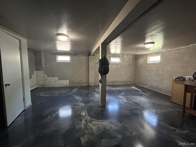 381 Mangum Rd, Marquette, MI 49855 - below grade area featuring baseboard heating