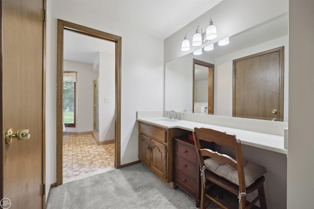 53638 Sherwood Ln, Shelby Twp, MI 48315 - bathroom featuring vanity and baseboards