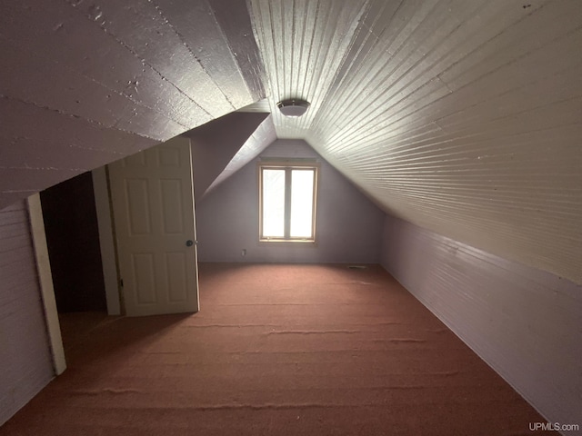 485 County Road Paj Rd, Ishpeming, MI 49849 - additional living space featuring vaulted ceiling and carpet floors