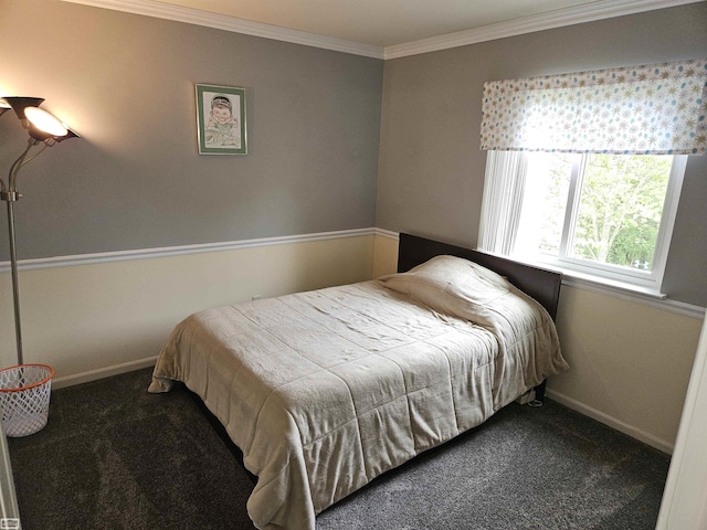4324 Clear Creek Ct, Oakland Twp, MI 48306 - bedroom featuring carpet floors, baseboards, and ornamental molding