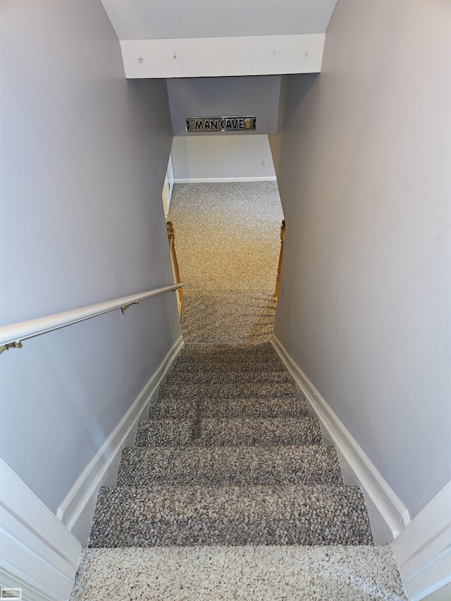 4324 Clear Creek Ct, Oakland Twp, MI 48306 - stairway featuring carpet floors and baseboards