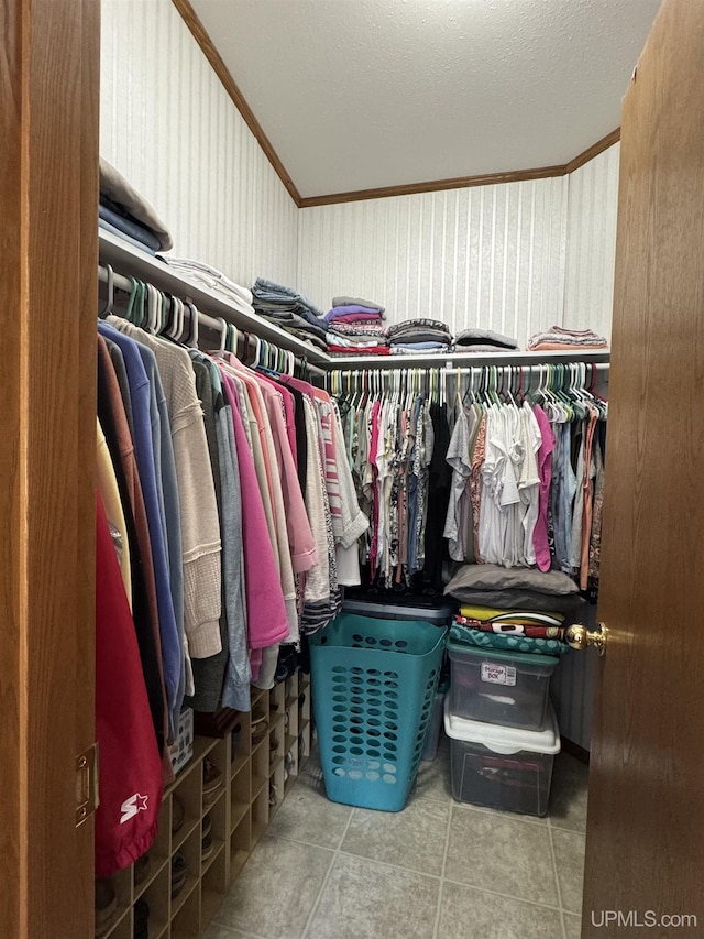 93 E Johnson Lake Rd, Gwinn, MI 49841 - walk in closet featuring tile patterned flooring