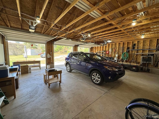 93 E Johnson Lake Rd, Gwinn, MI 49841 - garage with a garage door opener