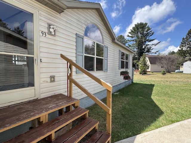 93 E Johnson Lake Rd, Gwinn, MI 49841 - entrance to property with a lawn