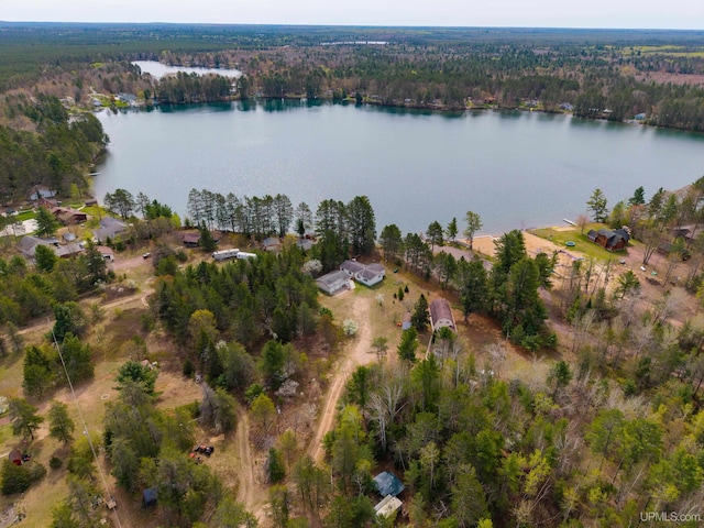 93 E Johnson Lake Rd, Gwinn, MI 49841 - view of property location with a forest and a nearby body of water