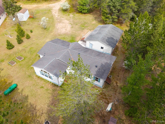 93 E Johnson Lake Rd, Gwinn, MI 49841 - aerial view of property and surrounding area