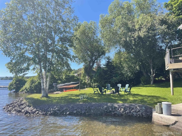 52170 Canal Rd, Houghton, MI 49931 - water view with a fire pit