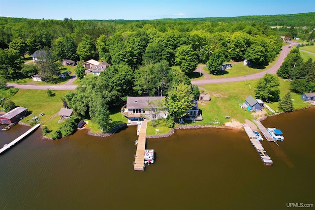 52170 Canal Rd, Houghton, MI 49931 - aerial view of a nearby body of water and a forest