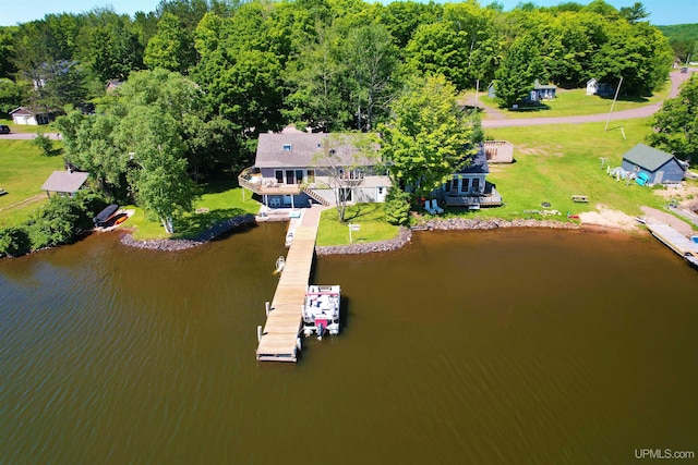 52170 Canal Rd, Houghton, MI 49931 - drone / aerial view of a nearby body of water
