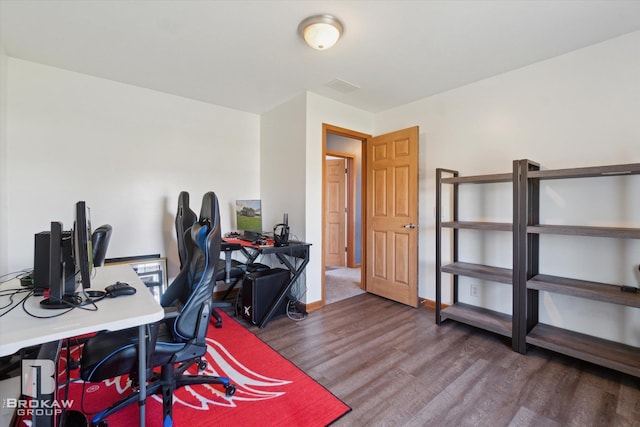 3275 Morrish Rd, Swartz Creek, MI 48473 - office featuring wood finished floors and baseboards