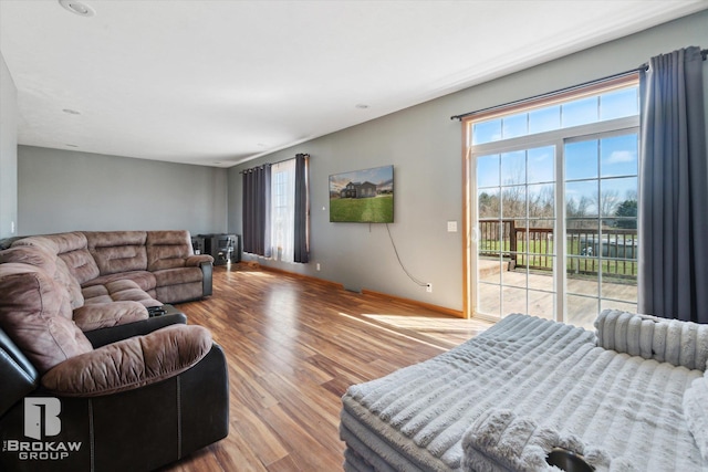 3275 Morrish Rd, Swartz Creek, MI 48473 - living room with wood finished floors and baseboards