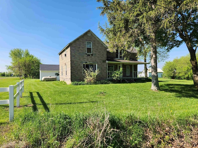 4680 E Kent Rd, Freeland, MI 48623 - view of home's exterior featuring covered porch