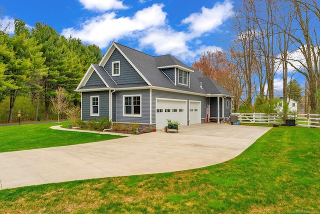 3905 Lakeshore Rd, Lexington, MI 48450 - craftsman-style home with driveway, central AC unit, and roof with shingles