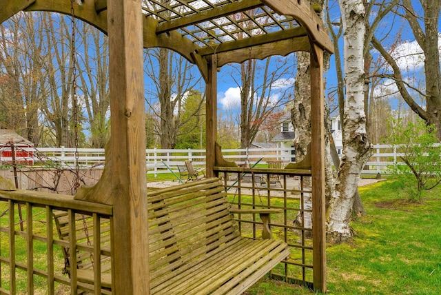 3905 Lakeshore Rd, Lexington, MI 48450 - deck featuring a pergola