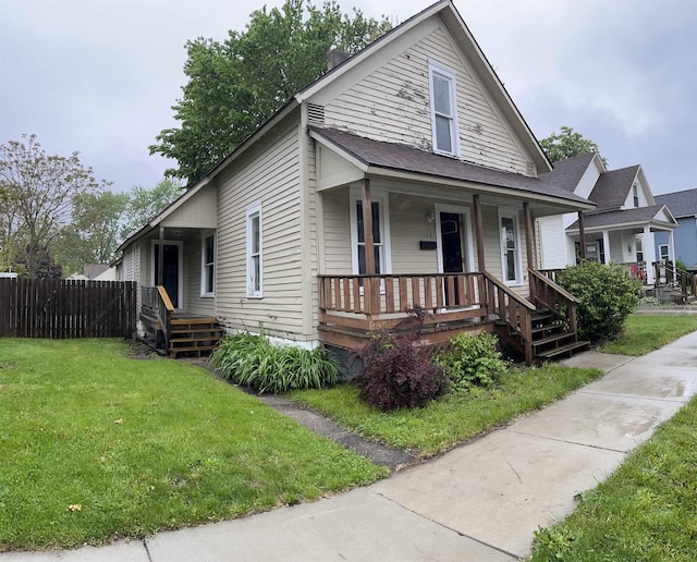 1106 Marsac St, Bay City, MI 48708 - view of front of home featuring a porch