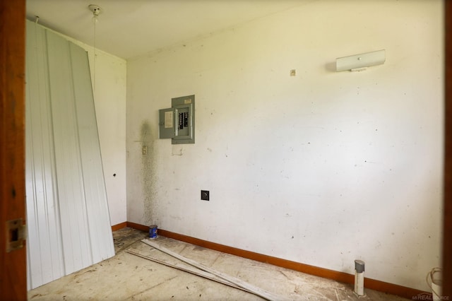 3909 Higgins Rd, Vassar, MI 48768 - washroom featuring electric panel and baseboards