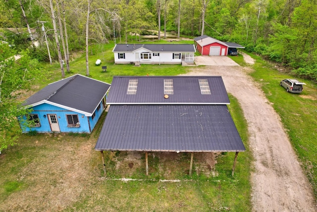 3909 Higgins Rd, Vassar, MI 48768 - view from above of property featuring a forest