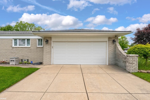 37601 Dartmouth Dr, Sterling Heights, MI 48310 - view of side of property featuring brick siding, driveway, a garage, and a shingled roof