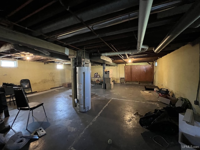 1106 11th Ave, Escanaba, MI 49829 - basement featuring gas water heater