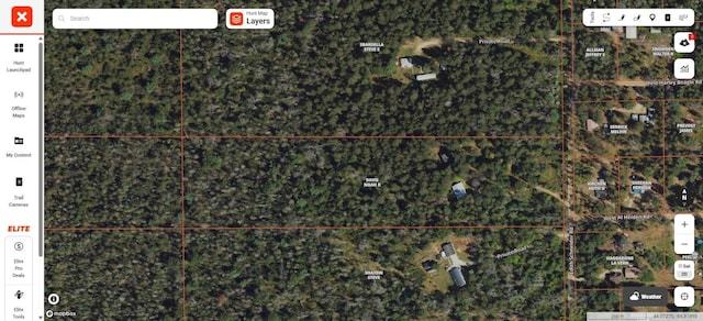 5871 Edith Schneider Rd, Harrison, MI 48625 - map of property location with property parcel outlined