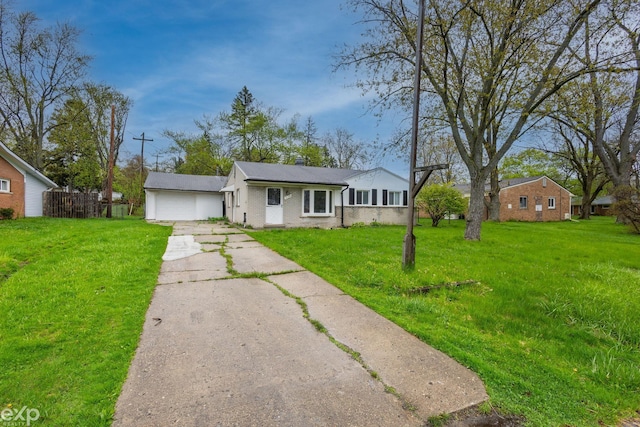 3168 Herbell Dr, Waterford, MI 48328 - view of front of home with brick siding, driveway, and a garage