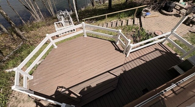 7741 White Birch St, Farwell, MI 48622 - view of wooden terrace
