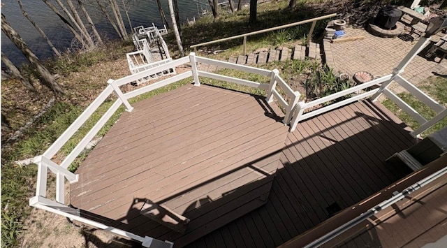 7741 White Birch St, Farwell, MI 48622 - view of wooden terrace