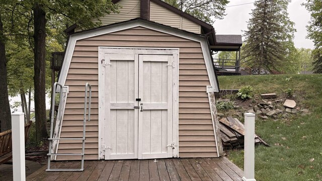 7741 White Birch St, Farwell, MI 48622 - view of shed