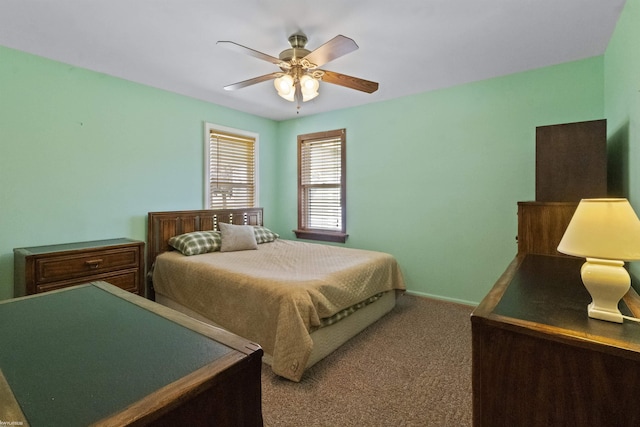 3710 N River Rd, Fort Gratiot, MI 48059 - bedroom featuring carpet, a ceiling fan, and baseboards