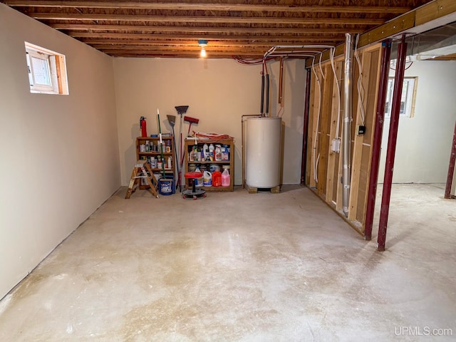 8413 Gay Park Rd, Lake Linden, MI 49945 - basement featuring water heater