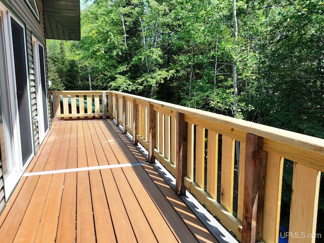 8413 Gay Park Rd, Lake Linden, MI 49945 - view of wooden deck